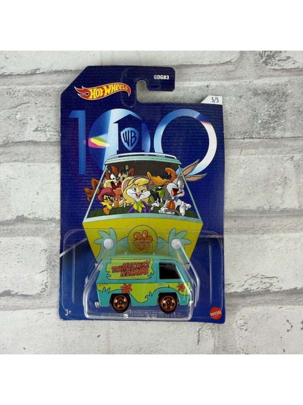 Hot Wheels The Mystery Machine Diecast Vehicle Warner Brothers 100 Years NEW